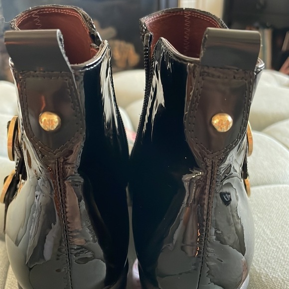 Hispanitas Black Leather Ankle Boots - Picture 6 of 16